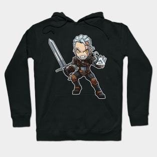 Geralt of Rivia Cast Chibi Hoodie